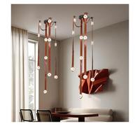 Get This Designer Leather Marble Pendant Lights For Modern Dining Room Bar Kitchen Island, Led Easy Installation Lights