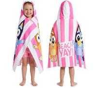 Get Trend Bluey Incappucciata Accappatoio Bambina, Cotone Spiaggia e Asciugamani Bagno, Morbido e Assorbente, Accessori da Viaggio, Regalo Ragazza (Multi Bluey)