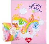 Get Trend Care Bears Coperta Pile per Bambini e Adulti 130x150cm, Coperte Morbide, Carino Coperta Letto e Divano, Accessori Letto, Regali per Lei (Multi Care Bears)