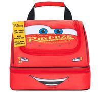 Get Trend Disney Cars Borsa Porta Pranzo Bambini Adolescenti Adulti Isolato Porta Pranzo con Scomparti Porta Merenda per Picnic Lavoro Scolastico (Rosso McQueen)