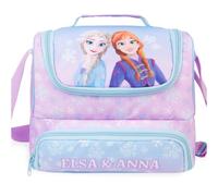 Get Trend Disney Frozen Borsa Termica Bambini, Lunch Bag Merenda con 2 Scomparti, Manico e Tracolla Regolabile, Porta Pranzo Bambina per Scuola, Asilo e Tempo Libero (Multi Frozen)