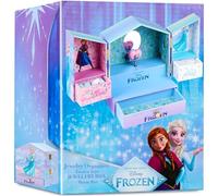 Get Trend Disney Frozen Carillon Portagioie Bambina Accessori Cameretta Caricare Carrillon con Specchio e Cassetti Portaoggetti Regali per Lei (Lilla Frozen)