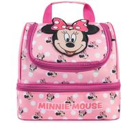 Get Trend Disney Minnie Mouse 3D Borsa Termica Bambini, Lunch Bag Merenda con 2 Scomparti, Porta Pranzo Bambina per Scuola Asilo e Tempo Libero, Idea Regalo Bambina (Rosa Minnie)