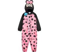 Get Trend Disney Minnie Mouse Tuta Antipioggia Bambina e Bimba Cappuccio Tuta Impermeabile Fodera in Pile Idea Regalo Ragazza (1-2 Anni, Rosa Minnie)