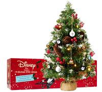 Get Trend Disney Nightmare Before Albero di Natale con 12 Palline, 51cm Alberi di Natale Piccolo con LED Luci a Stringa, Decorazioni Natalizie (Multi TNBC)