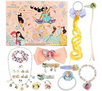 Get Trend Disney Princess Calendario Avvento 2025 Ragazza, Accessori Capelli e Gioielli, Mollette Capelli Scrunchies, Xmas Regalo Ragazza (Rosa Princess)