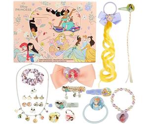 Get Trend Disney Princess Calendario Avvento 2025 Ragazza, Accessori Capelli e Gioielli, Mollette Capelli Scrunchies, Xmas Regalo Ragazza (Rosa Princess)