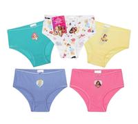 Get Trend Disney Princess Mutandine Bambina Traspirante Morbida Mutandina Bimba Mutande Intimo Pacco da 5 Slip Cotone Idee Regalo (9-10 Anni, Multi Disney Princess 5 Pack)