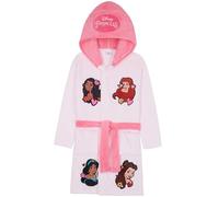 Get Trend Disney Princess Vestaglia Bambina Adolescenti Accappatoio con Cappuccio Abbigliamento da Casa Regali per Lei (5-6 Anni, Rosa Chiaro Disney Princess)