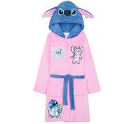 Get Trend Disney Stitch e Angel Vestaglia Bambina Adolescenti, Pile Accappatoio con 3D Orecchie, Abbigliamento da Casa (13-14 Anni, Rosa/Blu Angel & Stitch)