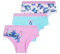 Get Trend Disney Stitch Mutandine Bambina Mutande Ragazza Traspirante Slip Cotone Pacco da 3 Morbido Mutanda Idee Regalo (4-5 Anni, Multi Stitch 3 Pack)