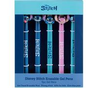 Get Trend Disney Stitch Penna Set da 5 Penne Gel Cancellabili Angel Materiale Scolastico Set Cancelleria Penna Sfera con Blu Inchiostro Regali Bambini (Stitch)