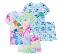 Get Trend Disney Stitch Pigiama Bambina Corto Pacco da 2 Manica Corta Pigiami Estivi Ragazza Abbigliamento da Casa Regalo Ragazza (9-10 Anni, Blu Stitch)
