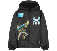 Get Trend Fortnite Giacca Impermeabile Bambino Adolescenti, Leggaro Foderato in Pile Giacca Antipioggia, Regalo Ragazzo (9-10 Anni, Nero Fortnite Fodera in Pile)