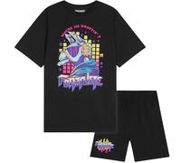 Get Trend - Fortnite Pigiama Bambino e Ragazzo 7-14 Anni, Pigiama Corto Estivo 2 Pezzi 100% Cotone con T-Shirt e Shorts, Regalo Bambino (11-12 Anni, Nero, 1 Pack)