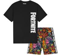 Get Trend - Fortnite Pigiama Bambino e Ragazzo 7-14 Anni, Pigiama Corto Estivo 2 Pezzi 100% Cotone con T-Shirt e Shorts, Regalo Bambino (11-12 Anni, Multi, 1 Pack)