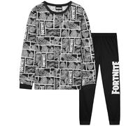 Get Trend Fortnite Pigiama Bambino Set, Lungo Pigiami Bambini Adolescenti, Gioco Abbigliamento da Casa, Regalo Ragazzo (15-16 Anni, Grigio Fortnite)