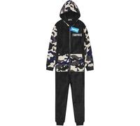 Get Trend Fortnite Tuta Intera Bambino Adolescenti 7-16 Anni, Pile Pigiami Interi Bambini con Cappuccio, Regalo Ragazzo(11-12 Anni, Mimetico Nero Fortnite)