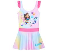 Get Trend Gabby’s Dollhouse Costume Piscina Bambina Ragazza Costume Intero Costumi Bagno Comodi Costume con Gonna Idee Regalo (7-8 Anni, Multi Gabby’s Dollhouse)
