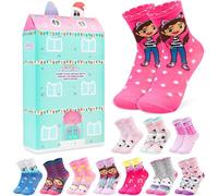 Get Trend Gabby's Dollhouse Calendario Avvento Calze 2025 con 24 Coppie Maglia Traspirante Calzini Bambina Adolescenti Donna, Regali per Lei (Multi Gabby’s Dollhouse)