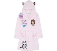 Get Trend Gabby's Dollhouse Vestaglia Bambina Adolescenti, Accappatoio con 3D Orecchie Abbigliamento da Casa Regali per Lei (3-4 Anni, Rosa Gabby's Dollhouse)