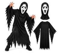 Get Trend Halloween Costume Bambino e Bambina Travestimento Spaventoso per Feste, Dolcetto o Scherzetto, Giullare, Demone, Gladiatore, Clown e Mietitore Scheletro Vestito Carnevale, Idee Regalo