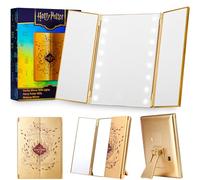 Get Trend Harry Potter Specchio Trucco, Vanità Compatto A Batteria Portatile Specchio da Tavolo con Luci per Viaggi e Camera da Letto (Multi/Harry Potter)