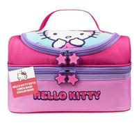 Get Trend Hello Kitty Borsa Porta Pranzo Bambini con Scomparti a Due Piani Spuntini Kawaii Borsa Frigo Pranzo per Picnic Scuola Regali Bambini (Rosa Hello Kitty)