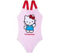 Get Trend Hello Kitty Costume Piscina Bambina, Costume Intero con Fiocco e Cinturino Regolabile, Comodo e Elastico, Estivo Regalo Ragazza (13-14 Anni, Rosa Hello Kitty)