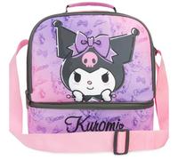Get Trend Hello Kitty Kuromi Borsa Termica Bambini, Lunch Bag Merenda con 2 Scomparti, Porta Pranzo Bambina per Scuola Asilo e Tempo Libero, Idea Regalo Bambina (Rosa/Multi Kuromi)