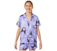 Get Trend Hello Kitty Pigiama Corto Bambina, Kuromi Cinnamoroll Set Pigiami con Maglietta Corta Ragazza e Pantalone, Regali Bambina (9-10 Anni, Viola Kuromi)