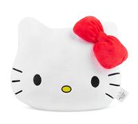 Get Trend Hello Kitty Sanrio 3D Peluche Cuscino per Divano, Letto, Kawaii Abbraccio Cuscini Donna Adolescenti Bambini, Regali per Lei (Bianco Hello Kitty, L37 x W32)