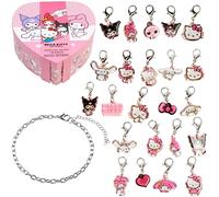 Get Trend Hello Kitty Sanrio Calendario Avvento 2025 per Ragazza, Gioielli Natale Conto Alla Rovescia Calendari Anime con Braccialetti e Charms (Rosa Hello Kitty)