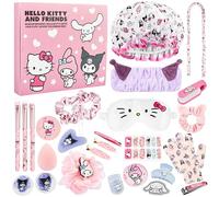 Get Trend Hello Kitty Sanrio Calendario Avvento 2025, Set Regalo Donna Adolescenti, Kit di Bellezza, Kawaii Accessori Natale Regali per Lei (Rosa Hello Kitty)
