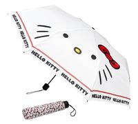 Get Trend Hello Kitty Sanrio Ombrello Pieghevole Bambini Adolescenti Adulti Compatto Ombrelli Antivento Scuola Viaggio Idee Regalo (Bianco Hello Kitty)