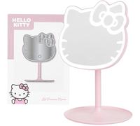Get Trend Hello Kitty Sanrio Specchio Trucco, Vanità Compatto A Batteria Portatile Specchio da Tavolo con Luci e Piedi per Viaggi e Camera da Letto (Rosa/Hello Kitty)