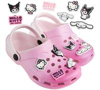 Get Trend Hello Kitty Zoccoli Bambina Slip On Giardino Scarpe Ciondoli Rimovibili Kawaii Cinnamoroll Kuromi Regalo Ragazza (29 EU, Hello Kitty Ombre)