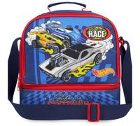 Get Trend Hot Wheels Borsa Termica Bambini, Lunch Bag Merenda con 2 Scomparti, Porta Pranzo Bambino per Scuola Asilo e Tempo Libero, Idea Regalo Bambino (Multi Hot Wheels)