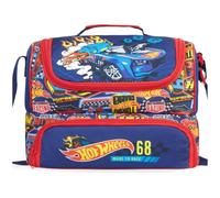 Get Trend Hot Wheels Borsa Termica Bambini, Lunch Bag Merenda con 2 Scomparti, Porta Pranzo Bambino per Scuola Asilo e Tempo Libero, Idea Regalo Bambino (Multi Hot Wheels)