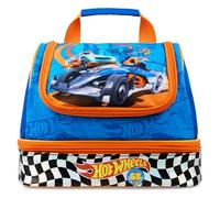 Get Trend Hot Wheels Borsa Termica Porta Pranzo Bambini, Porta Merenda Isolata con Doppio Scomparto per Scuola, Picnic, Viaggi e Attività all’Aperto, Idea Regalo (Blu Hot Wheels)