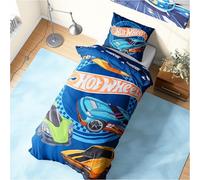 Get Trend Hot Wheels Copripiumino Singolo Reversibile 135x200 cm e Federe Cuscini Set Letto Bambini, Accessori Camera da Letto (Multi Hot Wheels, Singolo)