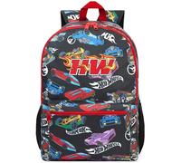 Get Trend Hot Wheels Zaino Ragazzo, Leggero Zaino Scuola con Spallacci e Zip per Sport e Gite, Idea Regalo per Ragazzi (Multi Hot Wheels)