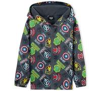 Get Trend Marvel Giacca Impermeabile Bambino - 100% Poliestere Giacca Antipioggia Bambino - Comoda Giacca Impermeabile Bambina e Bambini (Grigio Avengers, 11-12 anni)