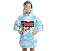 Get Trend Marvel Spiderman Asciugamani Bagno con Cappuccio Ragazzi Poncho Bambino Telo Mare Bambini (Blu Avengers, 6-14 Anni)