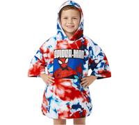 Get Trend Marvel Spiderman Asciugamani Bagno con Cappuccio Ragazzi Poncho Bambino Telo Mare Bambini (Multi Spiderman, 6-14 Anni)