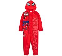 Get Trend Marvel Spiderman Tuta Antipioggia Bambino Cappuccio Fodera in Pile Tuta Impermeabile Completo Regalo Ragazzo (7-8 Anni, Rosso Spiderman)