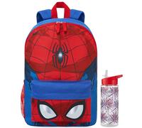Get Trend Marvel Spiderman Zaino Bambino con Borraccia 500ml, Set Grande Zaino Scuola e Tempo Libero, Scuola, Sport e Viaggio, Regalo Bambini (Multi Spiderman)