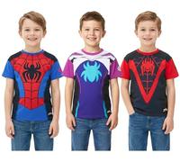 Get Trend Marvel Spidey e i Suoi Fantastici Amici Magliette Bambino 3-8 Anni, Set 3 T-Shirt Manica Corta Girocollo, Idea Regalo Ragazzo (3-4 Anni, Multi Spidey)