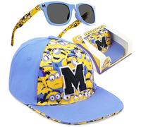 Get Trend - Marvel Spidey | Minions Occhiali da Sole Bambino & Cappello Baseball Set, Cappello con Visiera & Occhiali Sole UV400, Regalo Bambini