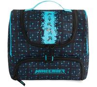 Get Trend Minecraft Borsa Termica Porta Pranzo Bambini con 2 Scomparti Isolati Doppia Zip, Borsa Pranzo con Fodera Argentata, Manico ed Etichetta ID per Scuola e Picnic, Idea Regali (Multi)